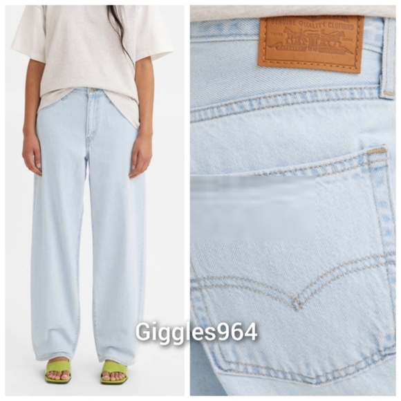 Levi's Baggy Dad Jeans in Light Sugar - Picture 6 of 12